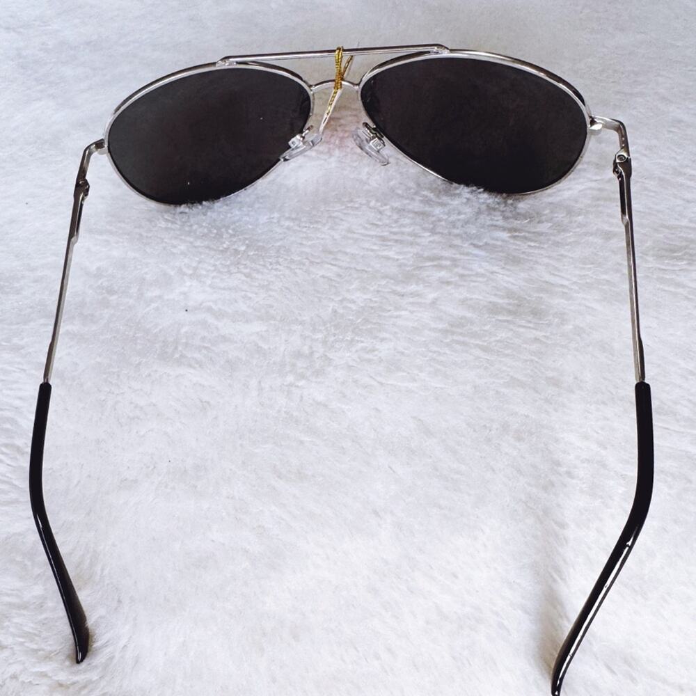 Felix Blue w/Silver Rim Mirrored Sunglasses - Picture 6 of 14